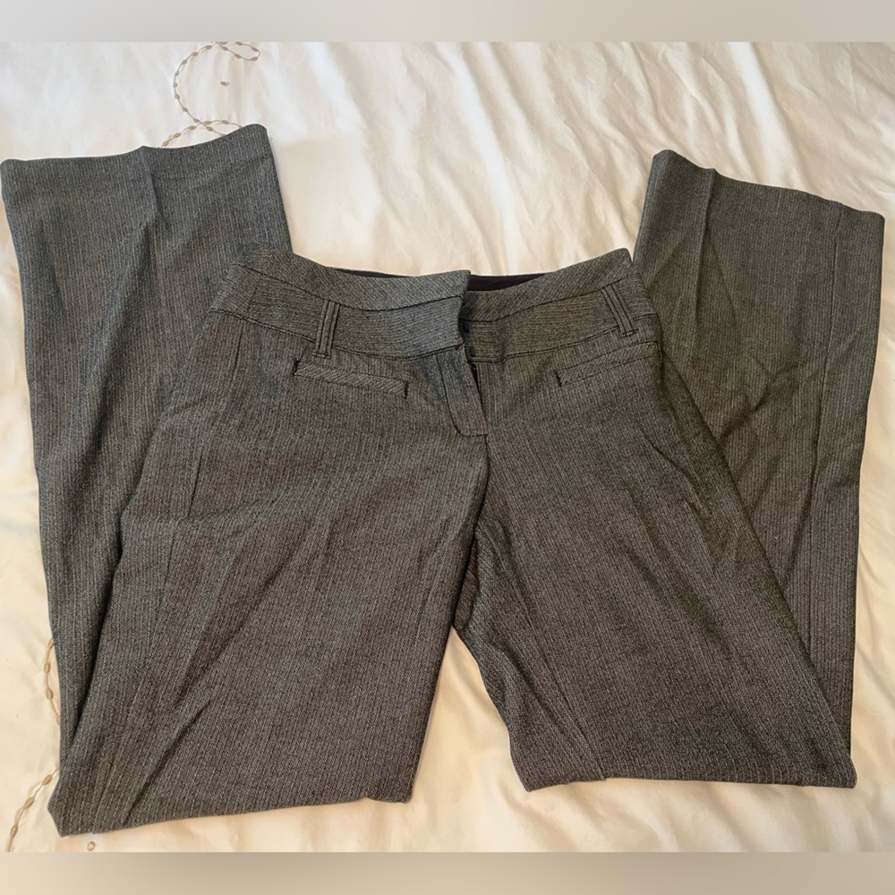 Express Editor Pant 00r Gray Pin Stripe - image 6